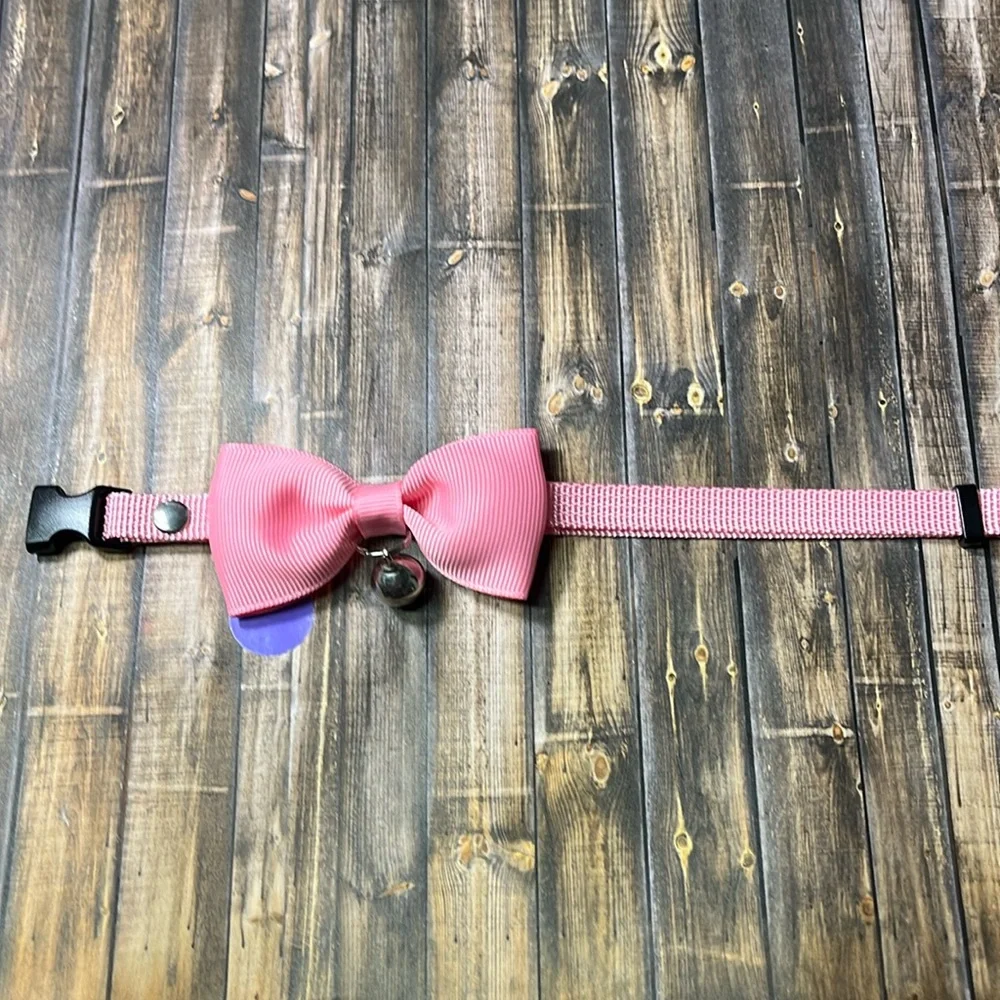 5for$10 Baby Pink Bell Cat Collar & Small Pet Collar Pet Accessories 10 Inches